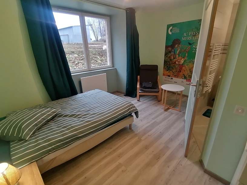 Chambre PMR du gîte La Charioterie